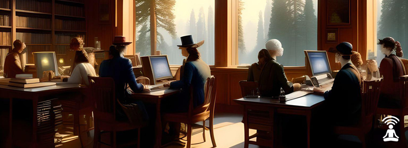 The virtual campus imagined.